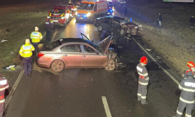 Accident de circulație în județul Galați: Patru persoane au suferit răni grave, printre care un copil de 7 ani aflat în comă.