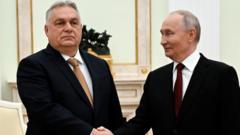 Orban din Ungaria sfidează partenerii UE și se întâlnește din nou cu Putin la Moscova.