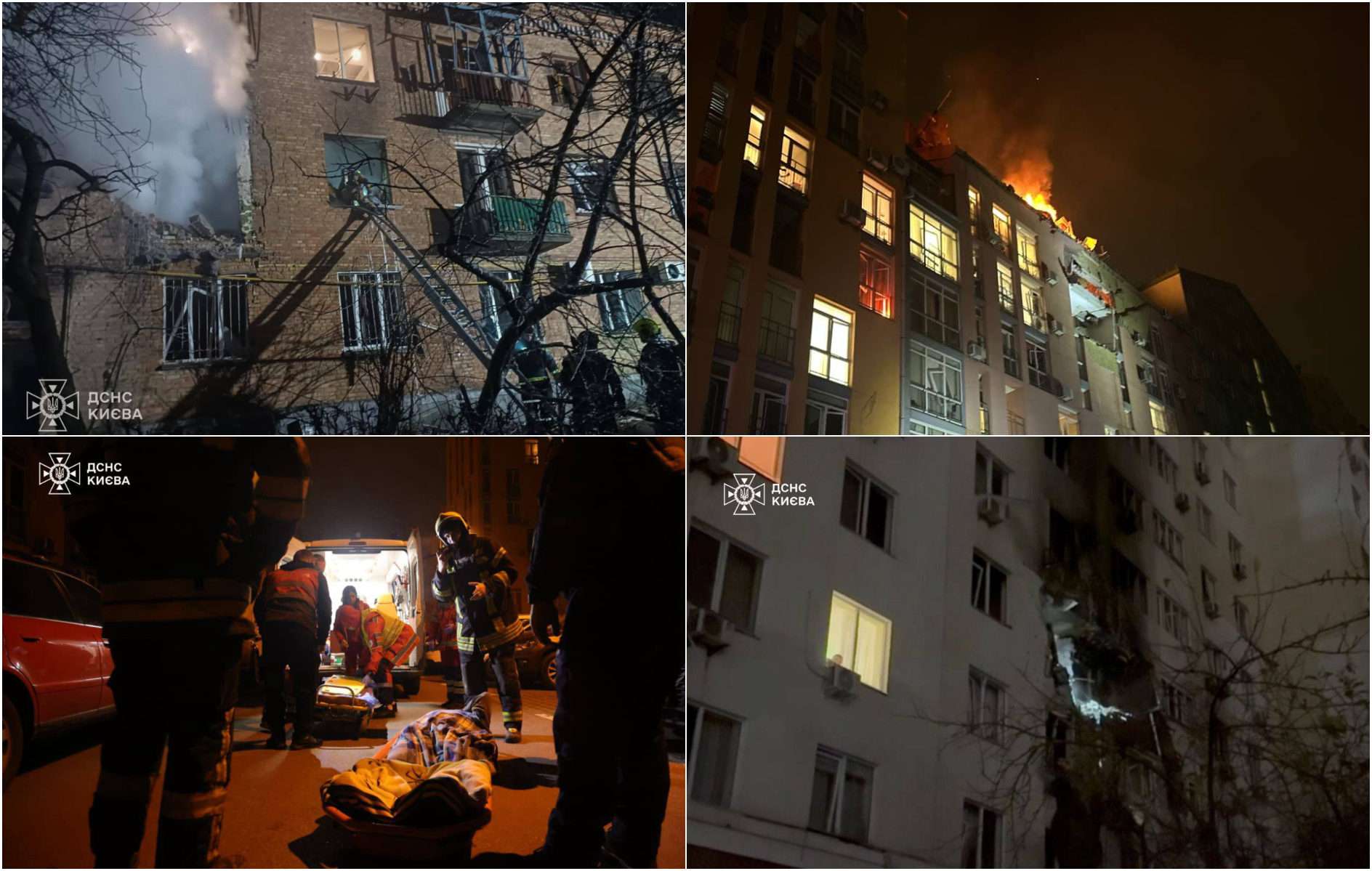 Explozii în Kiev, cinci blocuri turn din zonele rezidențiale au fost atacate de ruși. Cel puțin o persoană a decedat și mai mulți au fost răniți.