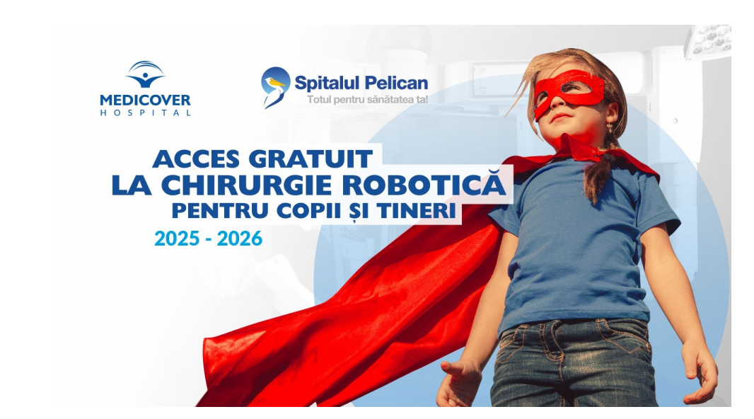 Medicover își lungește programul gratuit de chirurgie robotică pentru copii și adolescenți până în 2026.