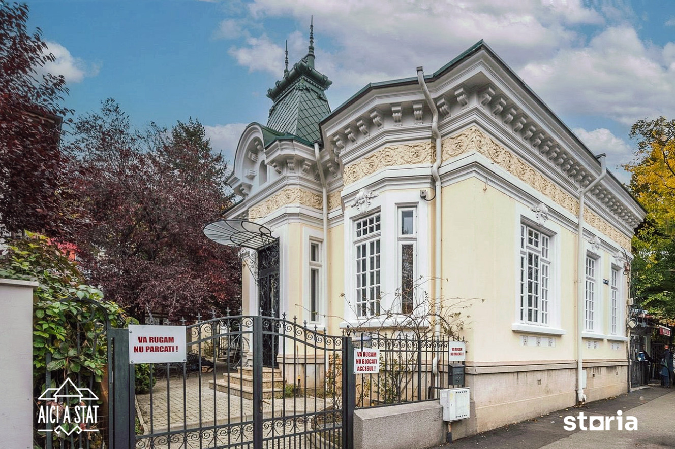 O vilă monument istoric din 1913, situată în centrul capitalei, este disponibilă la vânzare pentru suma de 1.500.000 euro pe platforma Storia.