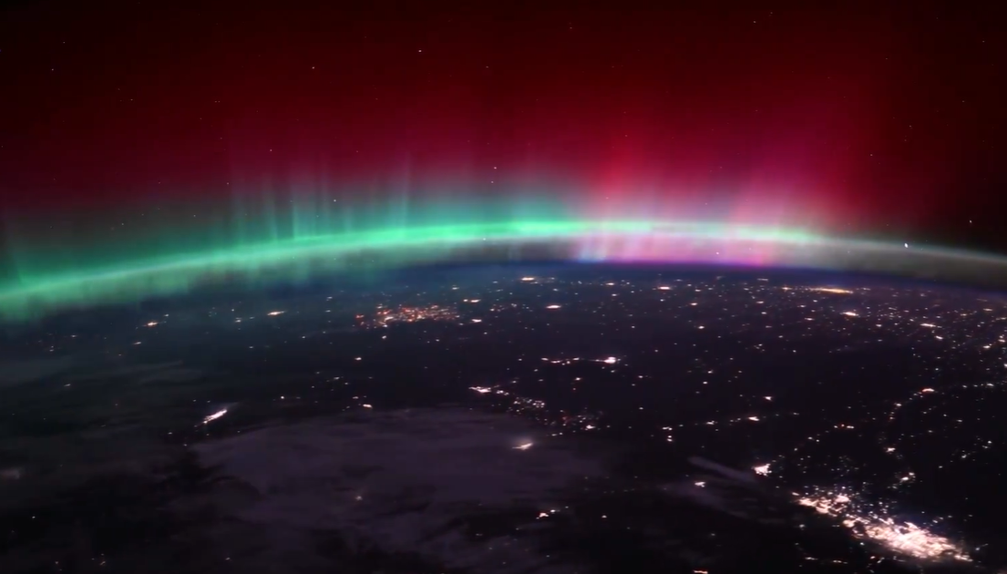 Imagini spectaculoase ale Aurei boreale surprinse de astronauții NASA.