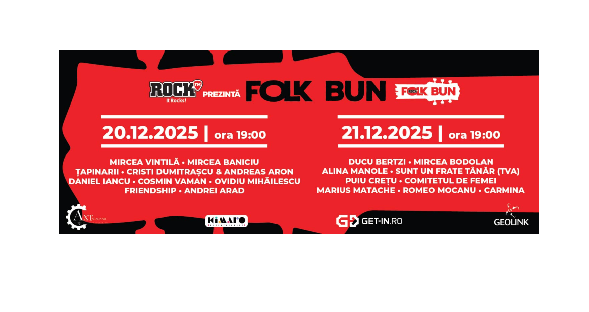 Pe 20 și 21 decembrie, Gala Folk Bun – 10 ani se întoarce cu două spectacole de folk.