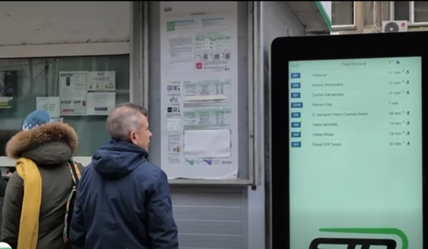 Instalarea primelor panouri digitale în stațiile STB din București. Care sunt zonele în care au fost activate