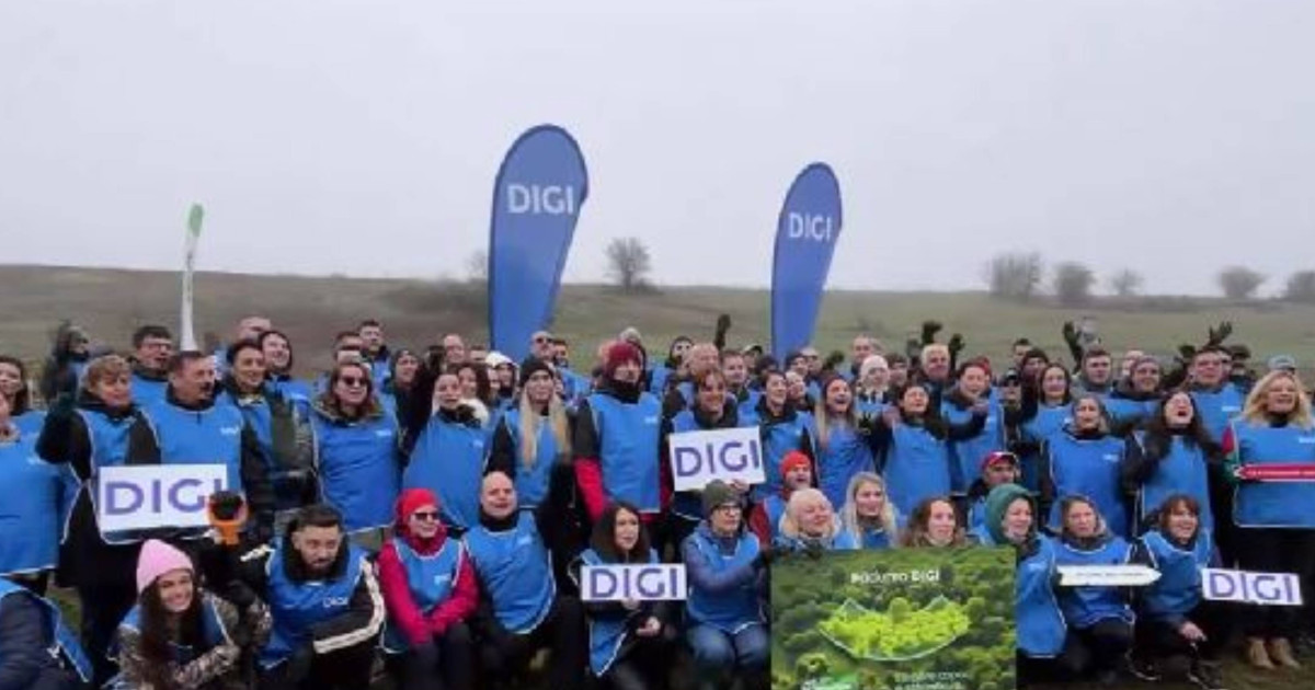 Mii de copaci au fost plantați de angajații DIGI: „Dacă natura ne susține, trebuie să o protejăm și noi”
