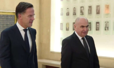 Secretarul general al NATO Mark Rutte s-a întâlnit cu premierul Ilie Bolojan la Palatul Victoria.