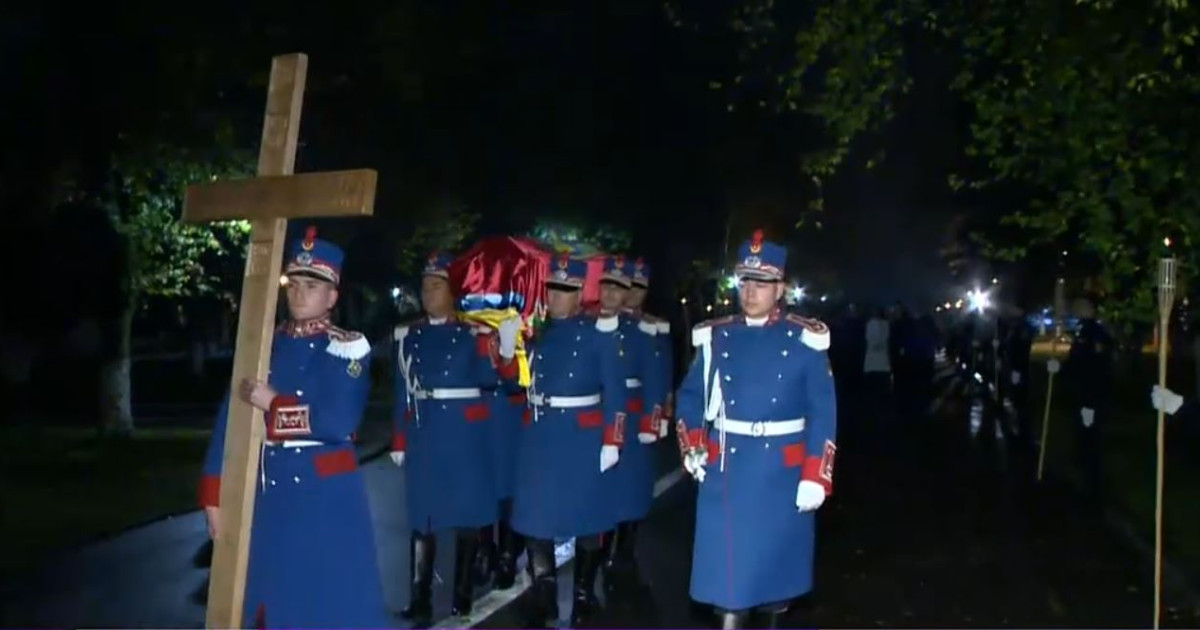 Sicriul cu rămăşiţele lui Grigore Alexandru Ghyka, ultimul domn al Moldovei, depus la Palatul Cotroceni. Condiții de acces.