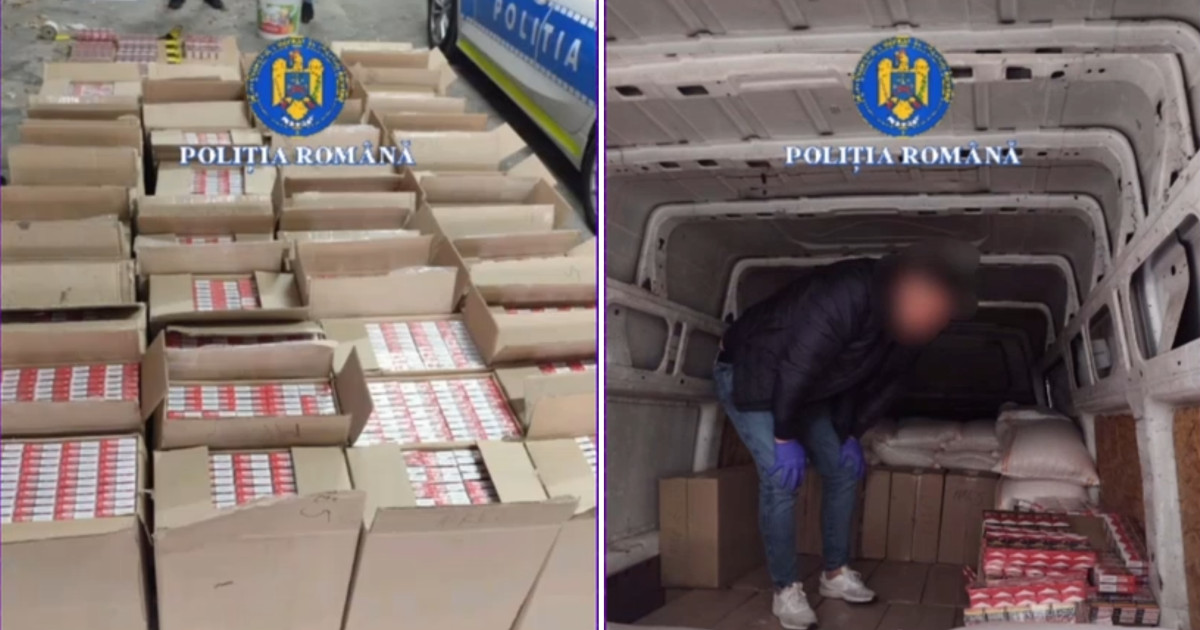 Țigări de contrabandă în valoare de peste jumătate de milion de lei, găsite în vehiculul unui tânăr din Dolj. Ce declara că transporta.