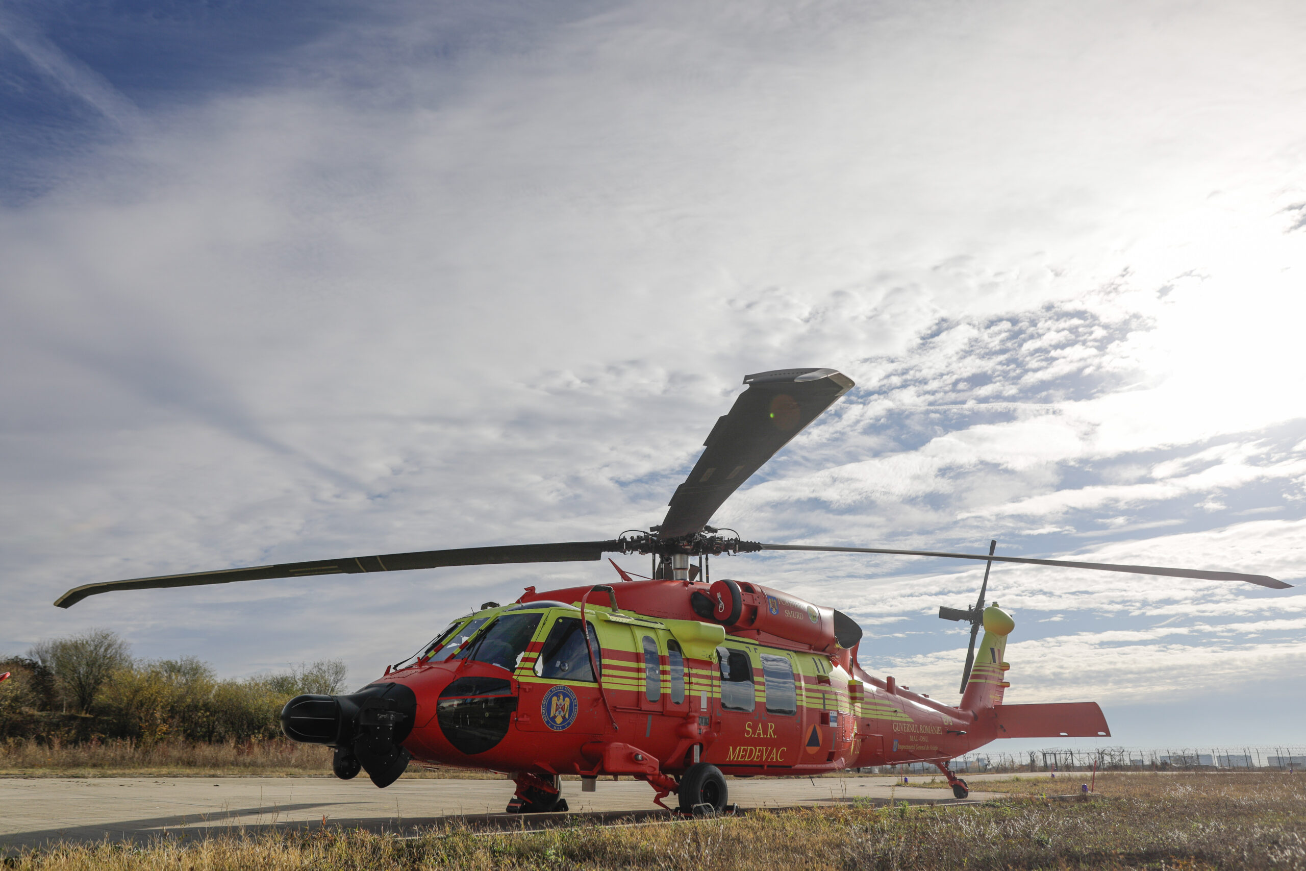 Primul elicopter Black Hawk achiziționat prin programul rescEU a fost furnizat Inspectoratului General de Aviație.