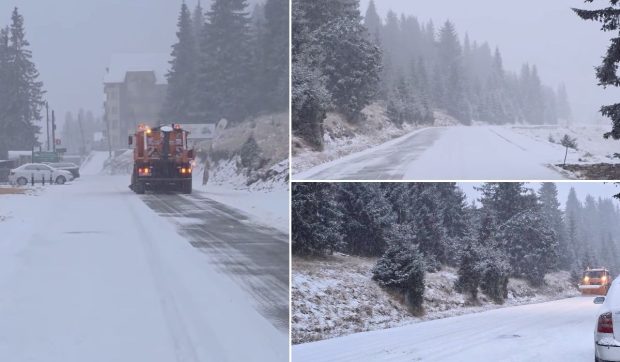 Ninge de câteva ore în diverse regiuni ale țării. La Rânca s-a format deja un strat de zăpadă, iar drumarii au intervenit cu utilaje pe Transalpina.
