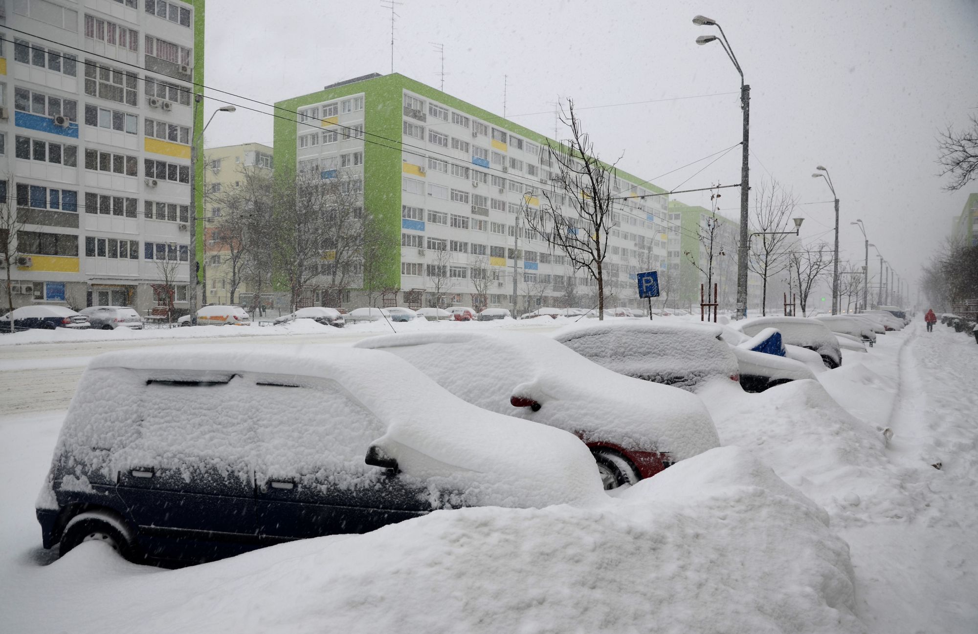 Harta regiunilor din România cu cel mai gros strat de zăpadă