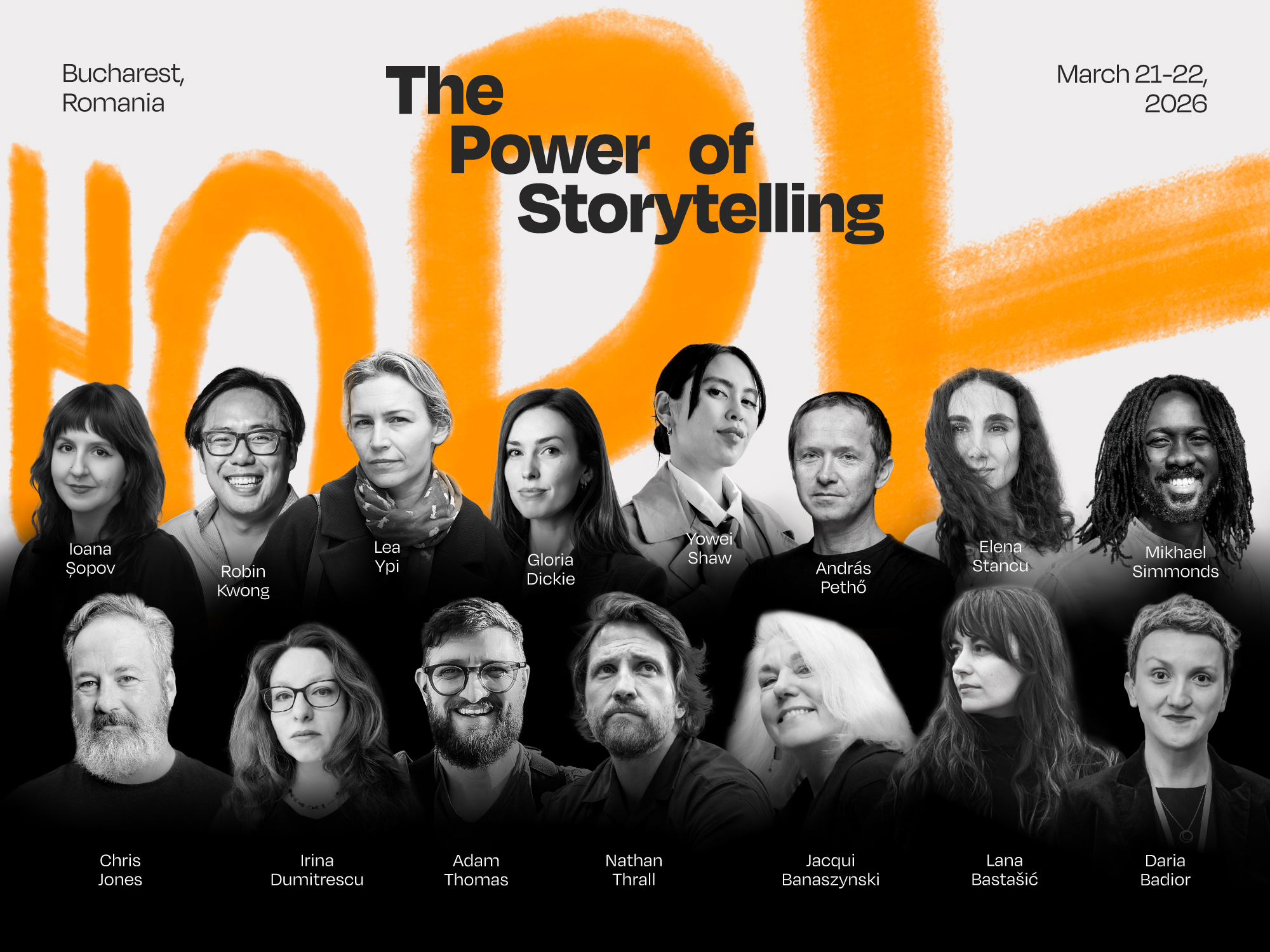 Câștigători ai premiului Pulitzer, scriitori de bestselleruri și povestitori de renume internațional participă la cea de-a XI-a ediție The Power of Storytelling.