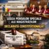Știri de ultimă oră | CCR a hotărât: Legea pensiilor speciale pentru magistrați este constituțională. Proiectul va fi trimis pentru promulgare.
