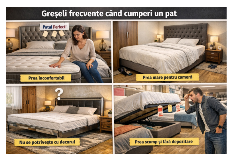 Greșelile pe care le comit oamenii la achiziționarea unui pat pentru dormitor