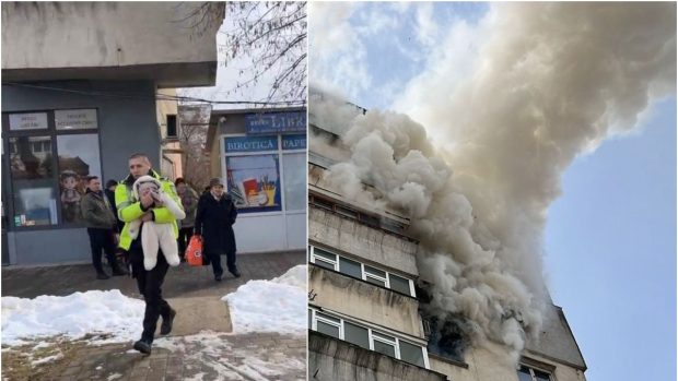 Intervenția unui polițist din Iași pentru salvarea unui bebeluș dintr-un bloc cuprins de flăcări