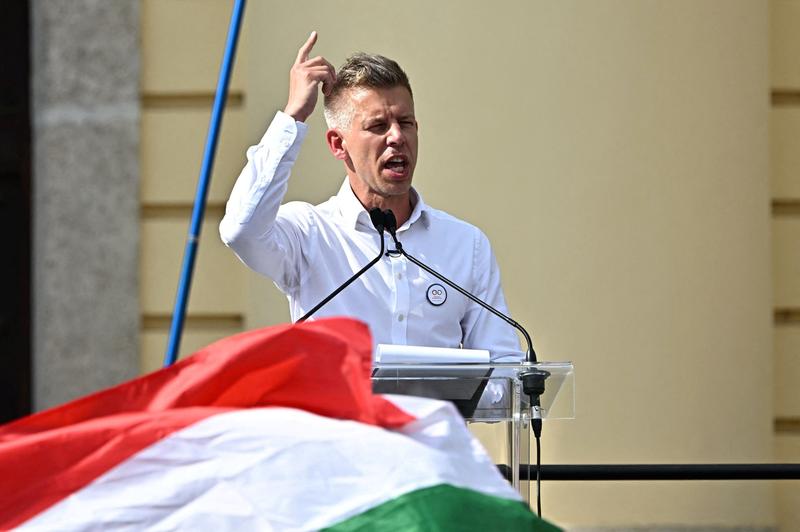 Liderul opoziției, Peter Magyar, afirmă la un miting electoral că Ungaria face parte din Occident, din Uniunea Europeană și din NATO.