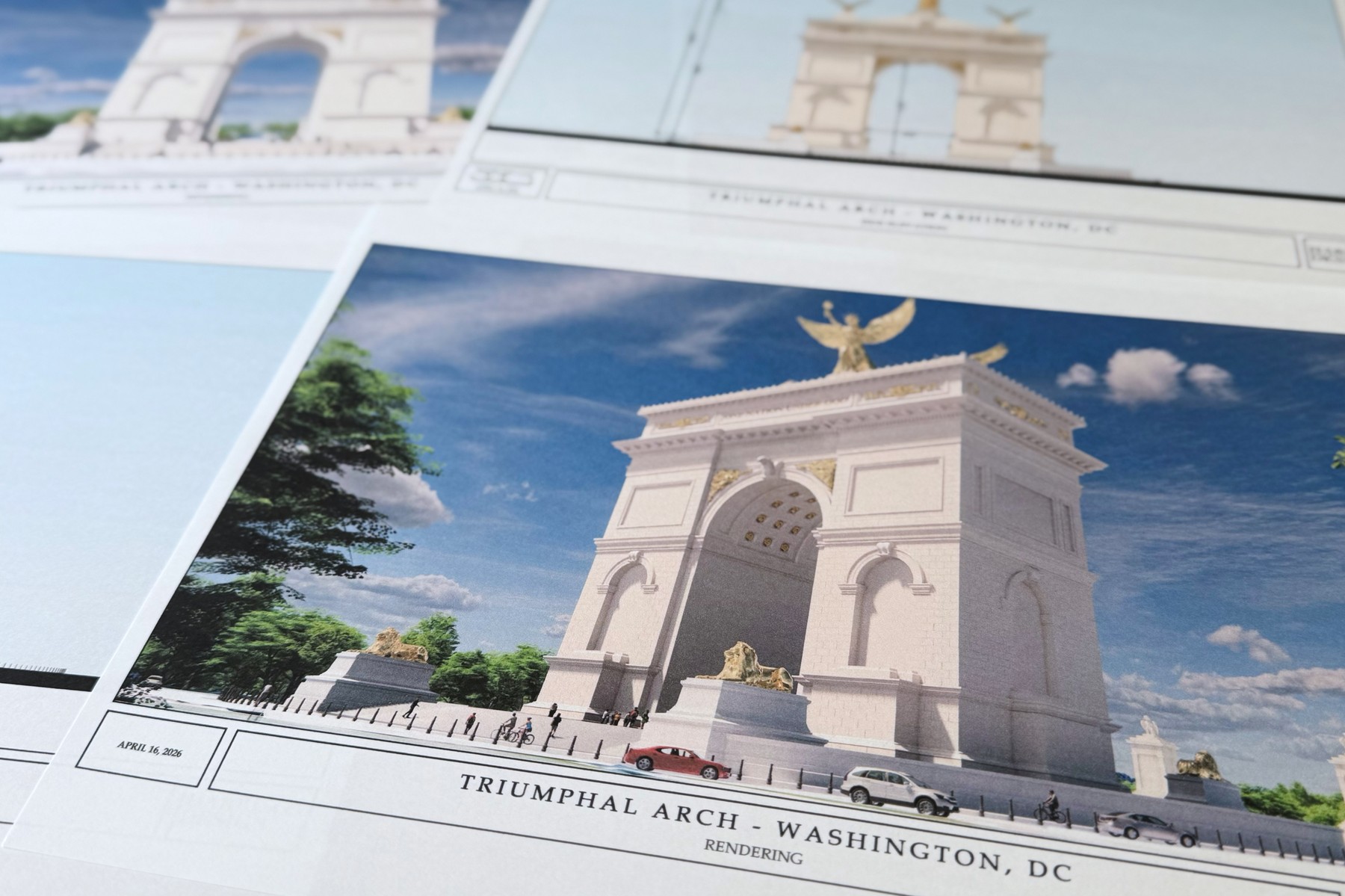 „Arc de triumf Trump”. Președintele SUA intenționează să realizeze un arc de triumf în Washington, de trei ori mai înalt decât cel din București.