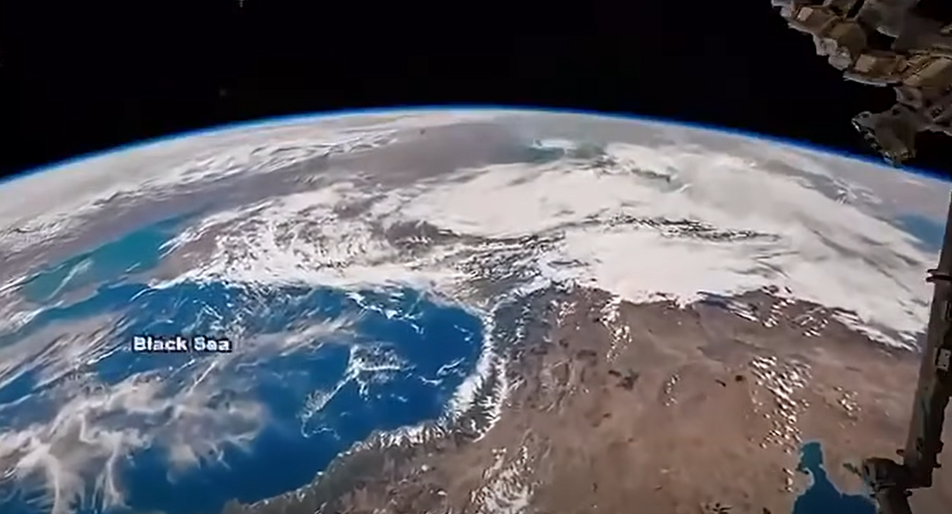 Marea Neagră, văzută din spațiu – imagini surprinse de capsula Orion în timpul misiunii Artemis II.