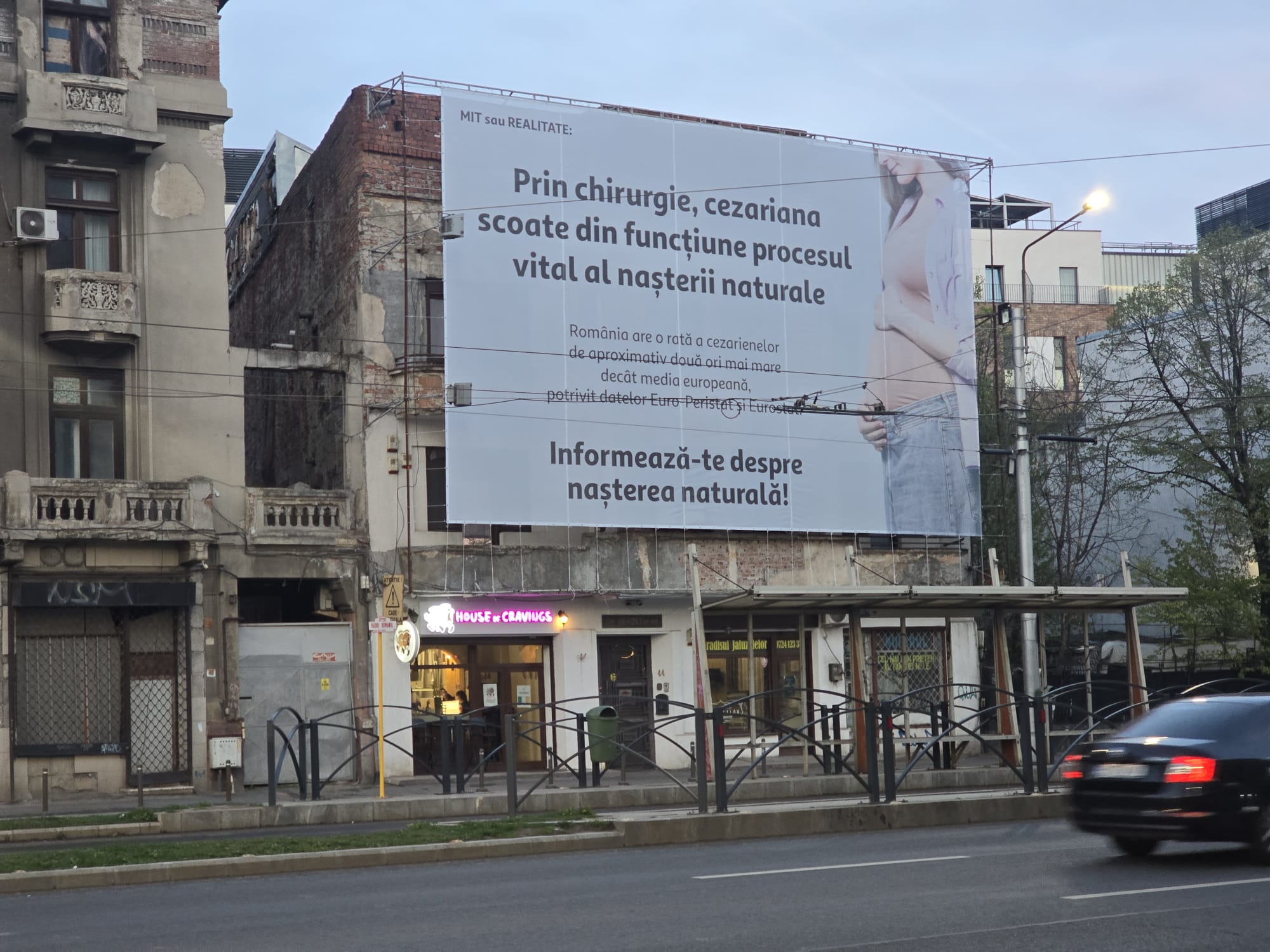 Ce se întâmplă cu panourile care conțin mesaje false anti-cezariană. Ciprian Ciucu: „Am decis să intervenim”