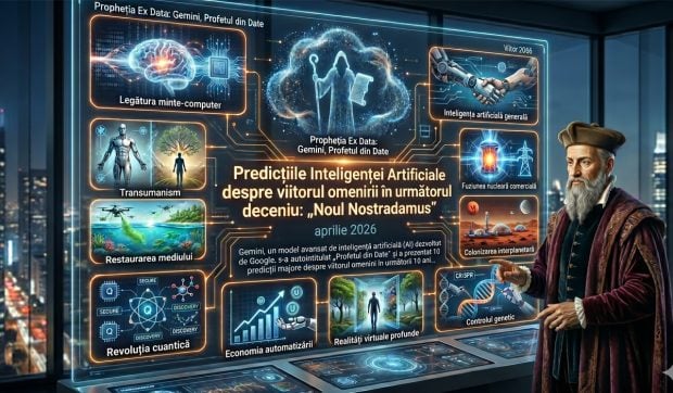 Predicțiile Inteligenței Artificiale referitoare la viitorul omenirii în următorul deceniu: „Noul Nostradamus”
