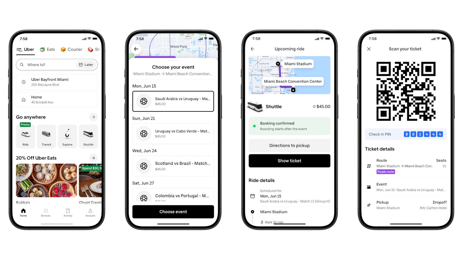 Uber va oferi curse cu shuttle de la anumite stadioane ale Cupei Mondiale FIFA din SUA.