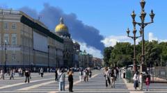Dronelor ucrainene le-au atacat Sankt Petersburg în momentul deschiderii forumului economic principal al lui Putin