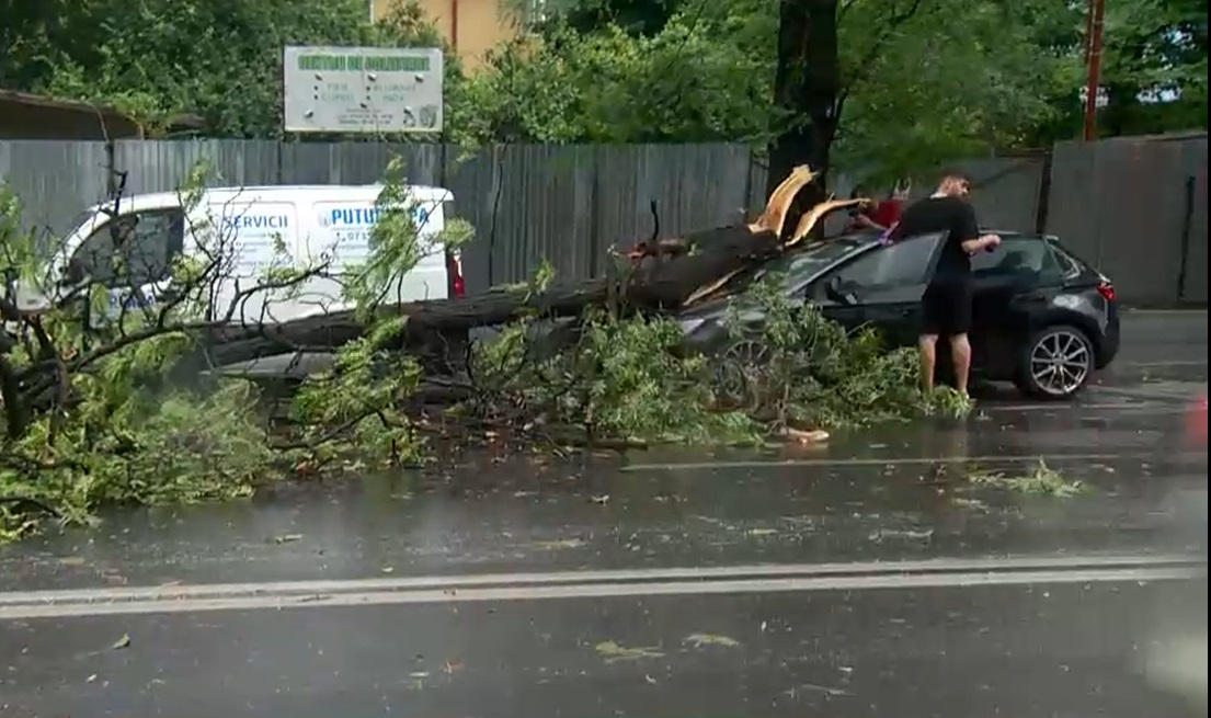 A fost emis cod roșu de furtună în București și în alte județe. Patru mesaje RO-Alert au fost transmise într-o singură zi pentru Capitală. O persoană a decedat în Ilfov.